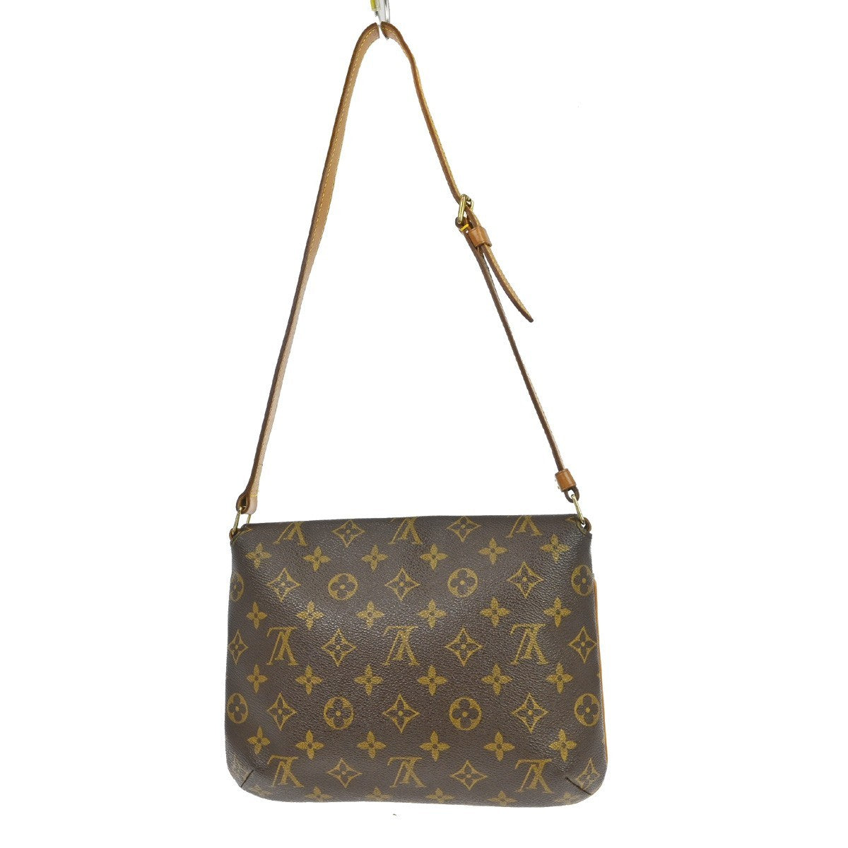 Louis Vuitton Musette Tango Handbag Monogram Canvas Brown Canvas Shoulder Bag Bag (Pre-Owned)