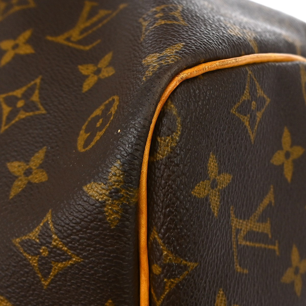 Louis Vuitton Keepall Bandouliere Bag Monogram Canvas Brown Canvas Travel Bag Bag (Pre-Owned)