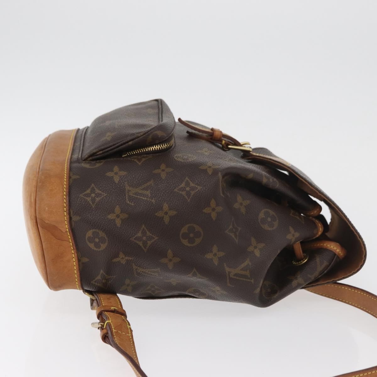 Louis Vuitton Vintage Montsouris Backpack Monogram Canvas Brown Canvas Backpack Bag (Pre-Owned)