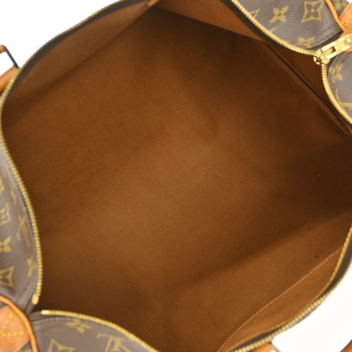 Louis Vuitton Speedy Handbag Monogram Canvas Brown Canvas Handbag (Pre-Owned)