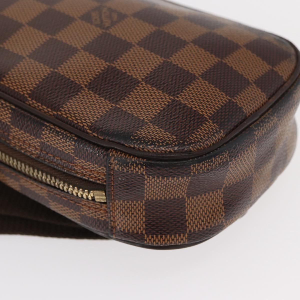 Louis Vuitton Pochette Gange Damier Brown Canvas Clutche & Pouche Bag (Pre-Owned)