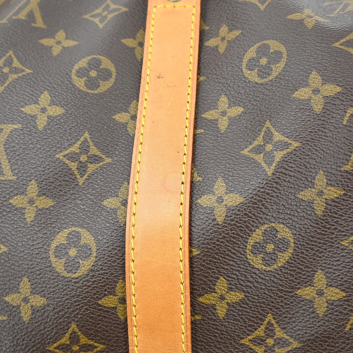 Louis Vuitton Keepall Bandouliere Bag Monogram Canvas Brown Canvas Travel Bag Bag (Pre-Owned)