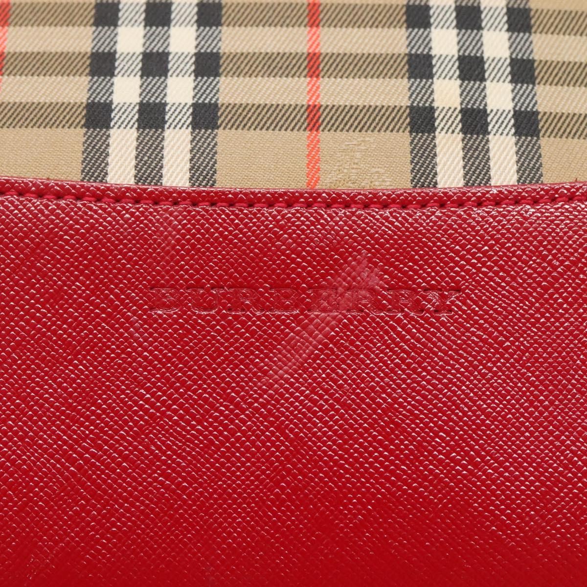 Burberry Nova Check Tote Canvas And Leather Beige Canvas Tote Bag Bag (Pre-Owned)