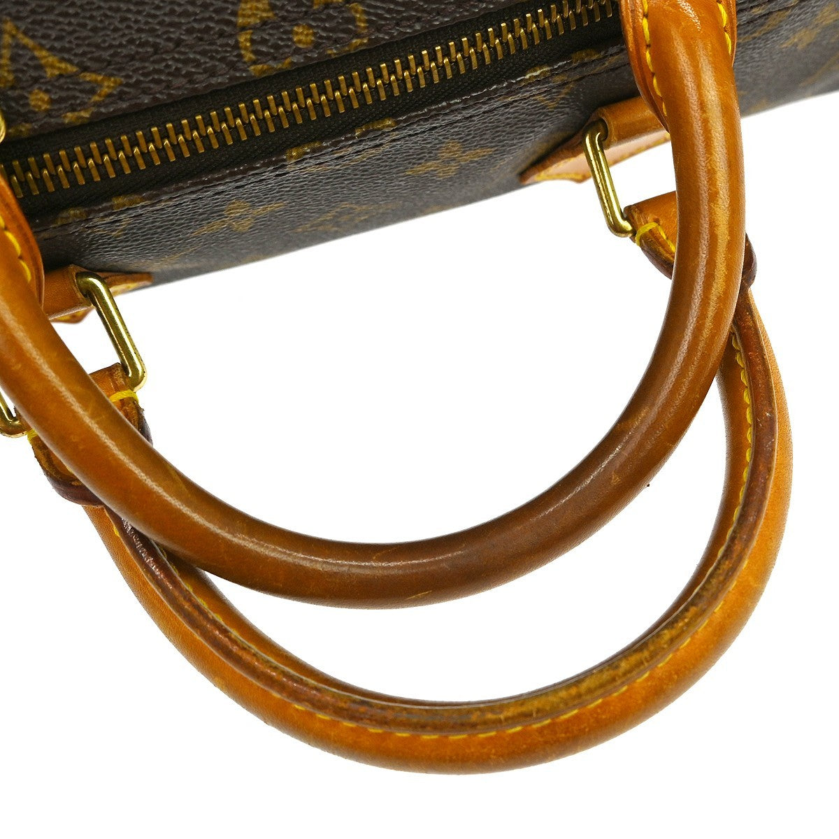 Louis Vuitton Speedy Handbag Monogram Canvas Brown Canvas Handbag (Pre-Owned)