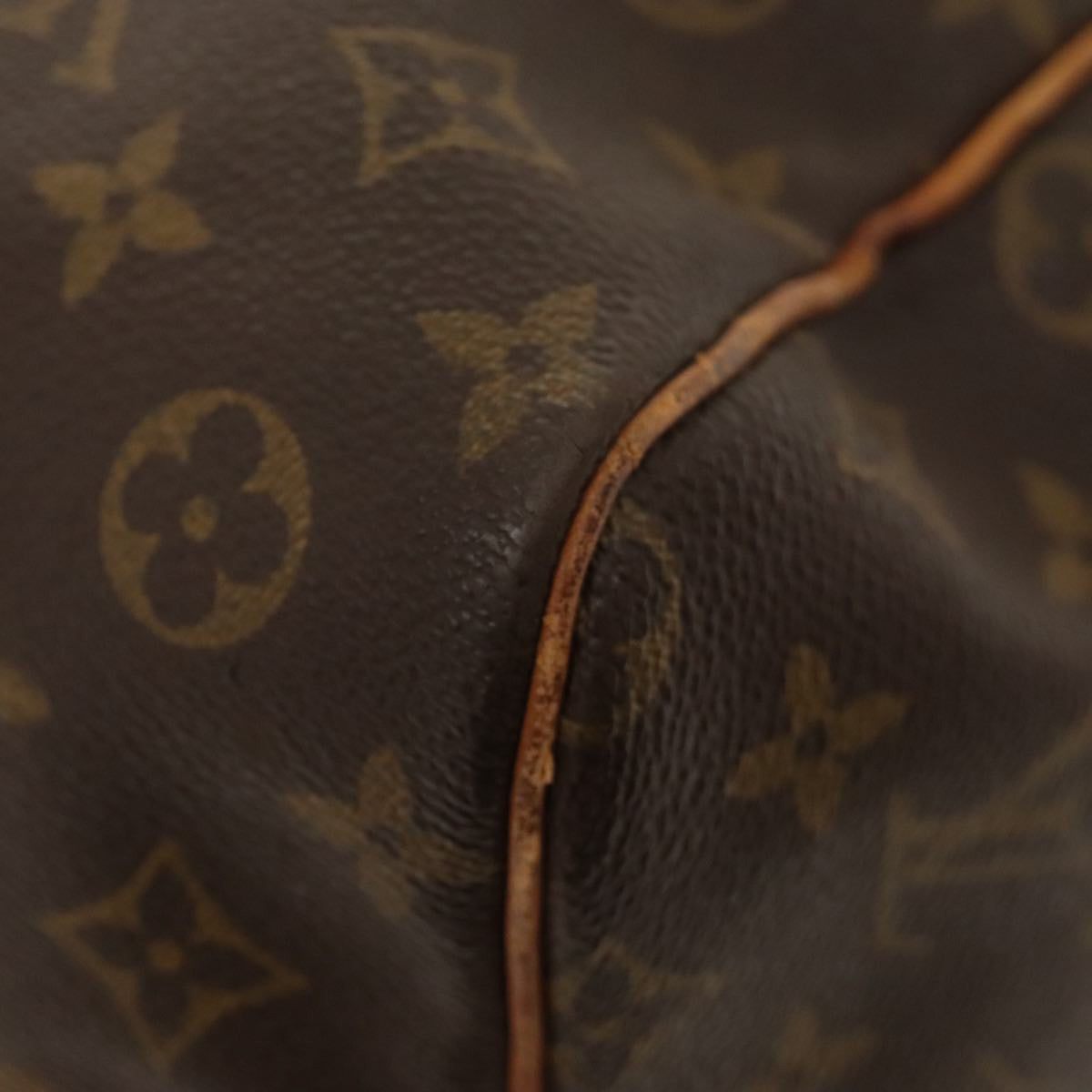 Louis Vuitton Keepall Bag Monogram Canvas Brown Canvas Travel Bag Bag (Pre-Owned)