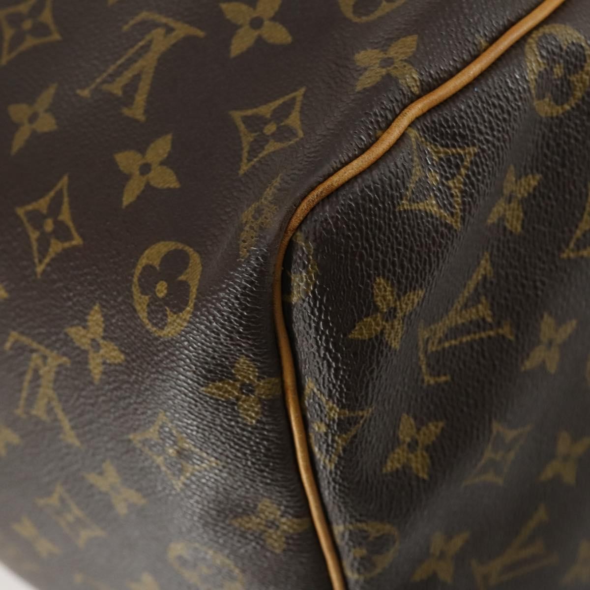 Louis Vuitton Keepall Bag Monogram Canvas Brown Canvas Travel Bag Bag (Pre-Owned)