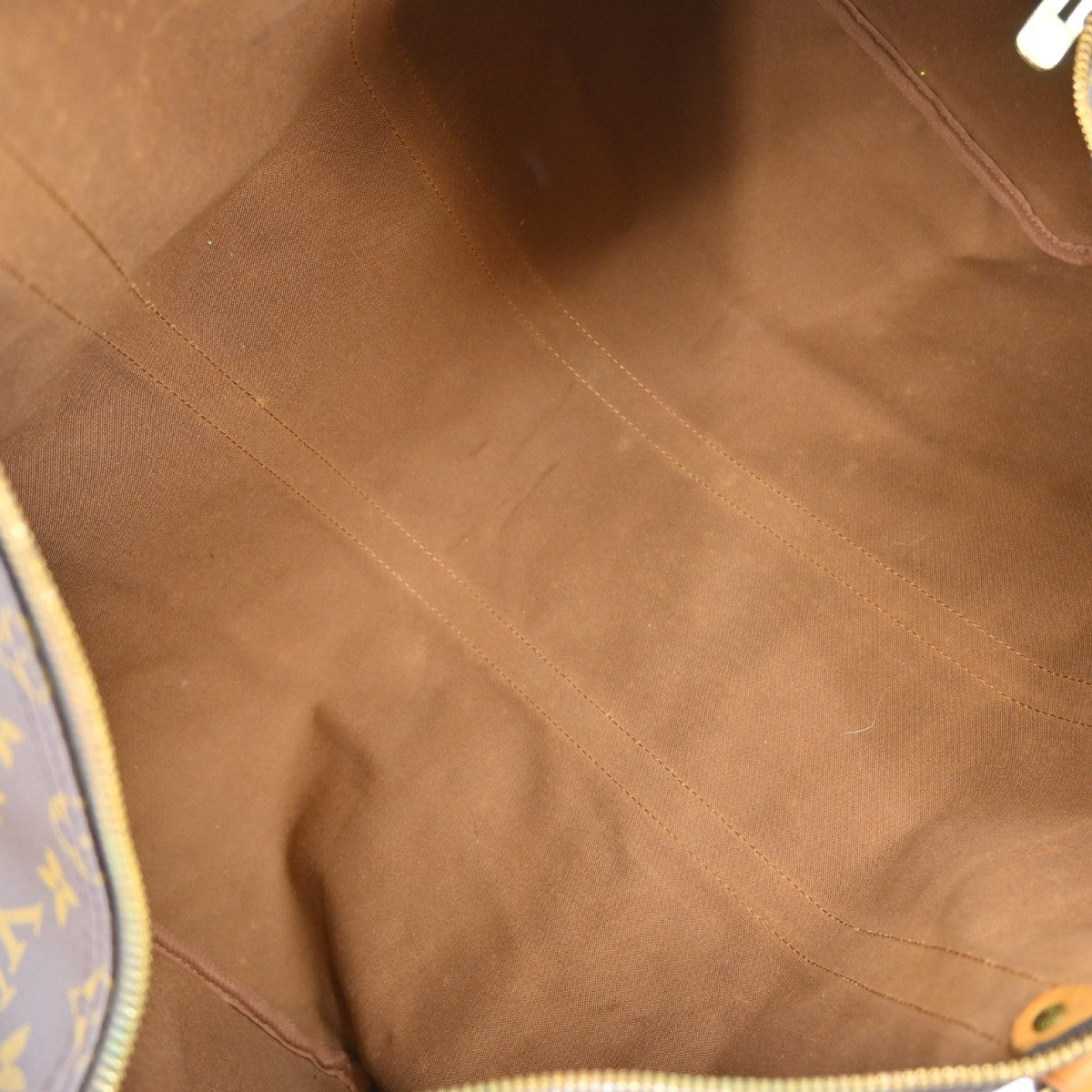 Louis Vuitton Keepall Bag Monogram Canvas Brown Canvas Travel Bag Bag (Pre-Owned)