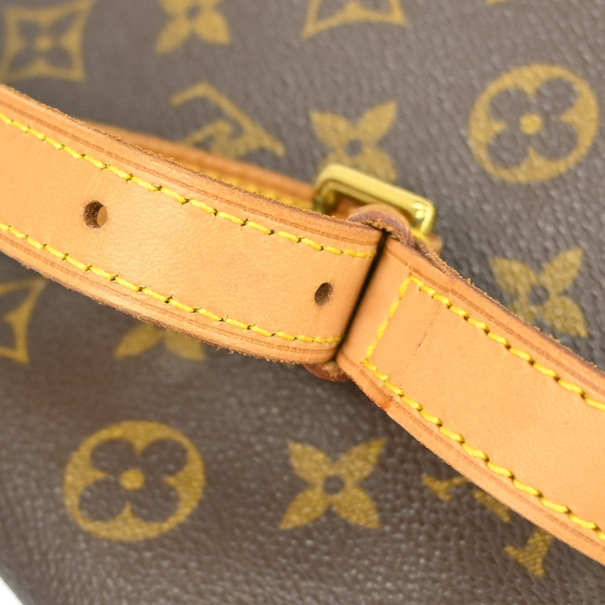 Louis Vuitton Musette Tango Handbag Monogram Canvas Brown Canvas Shoulder Bag Bag (Pre-Owned)