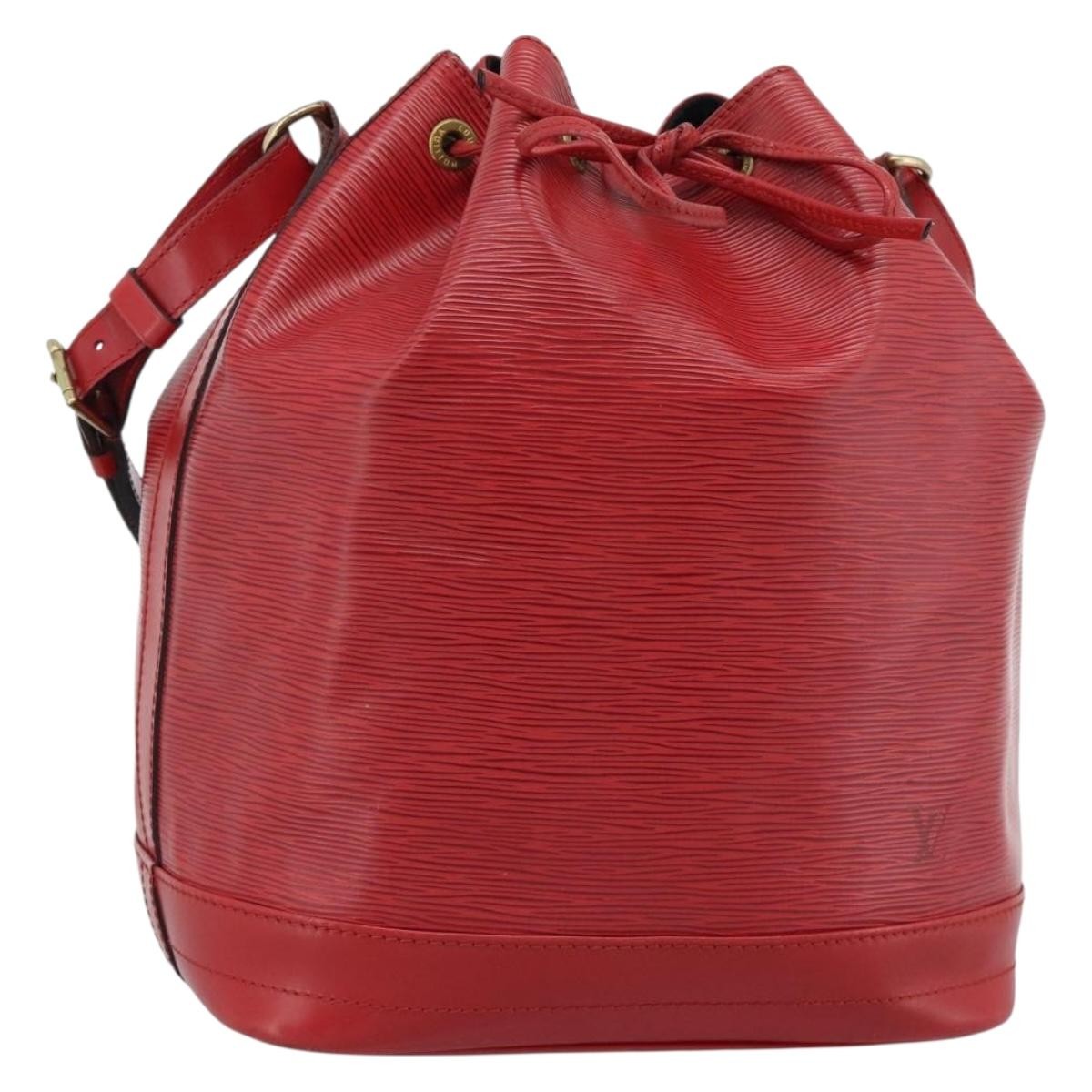 Louis Vuitton Petit Noe Nm Handbag Epi Leather Red Leather Shoulder Bag Bag (Pre-Owned)