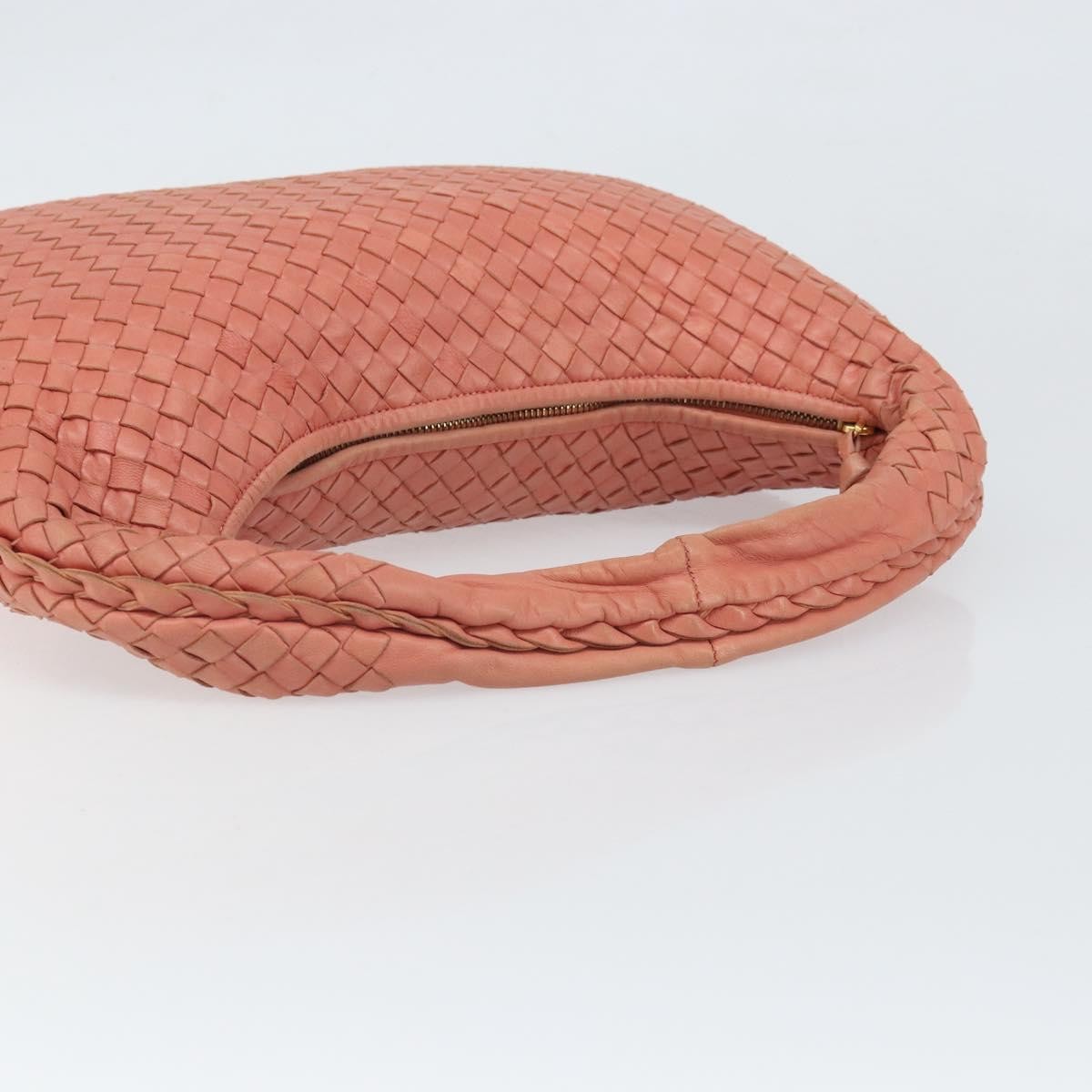 Bottega Veneta Veneta Hobo Intrecciato Nappa Pink Leather Handbag (Pre-Owned)
