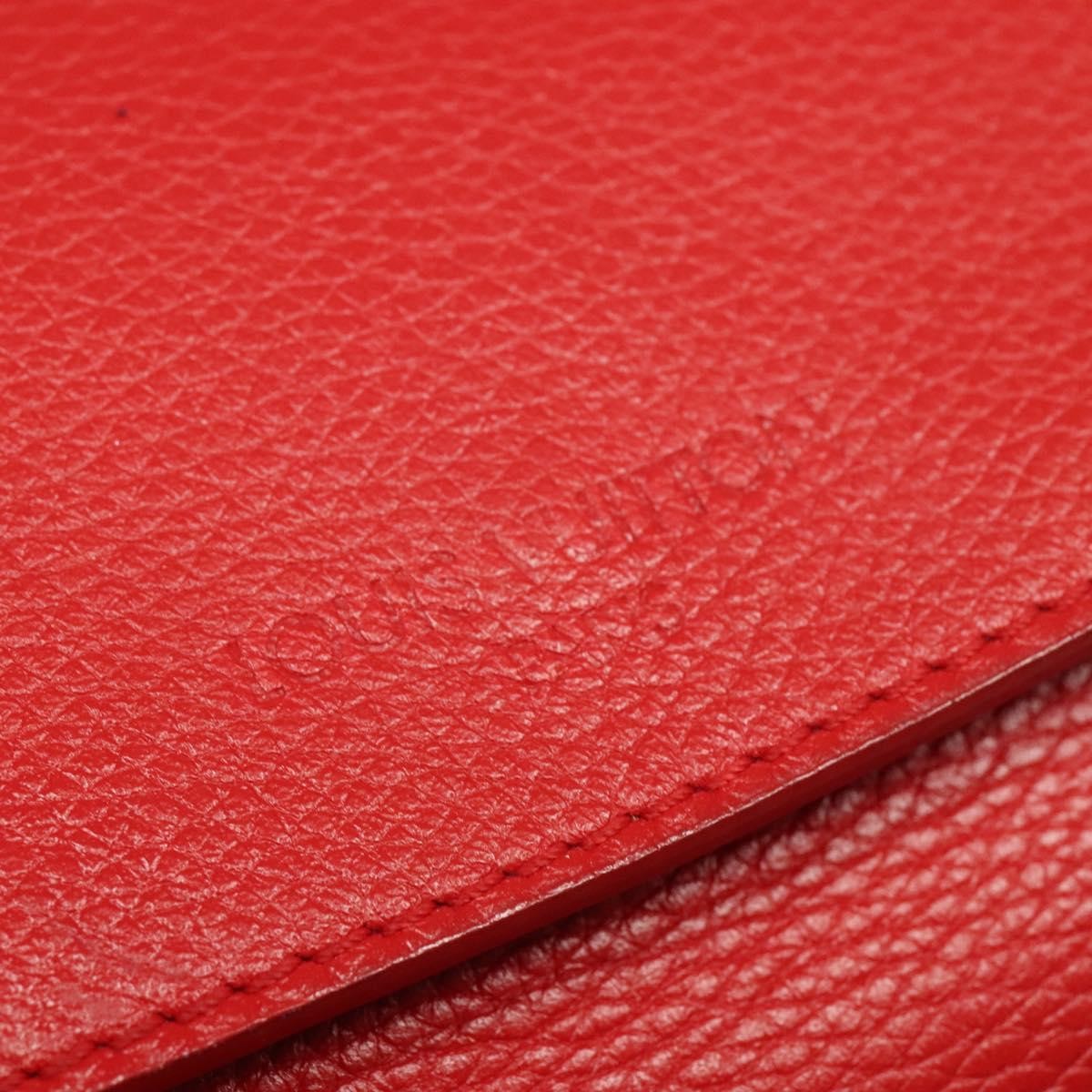 Louis Vuitton Essential Cuir Boheme Handbag Leather Red Leather Shoulder Bag Bag (Pre-Owned)