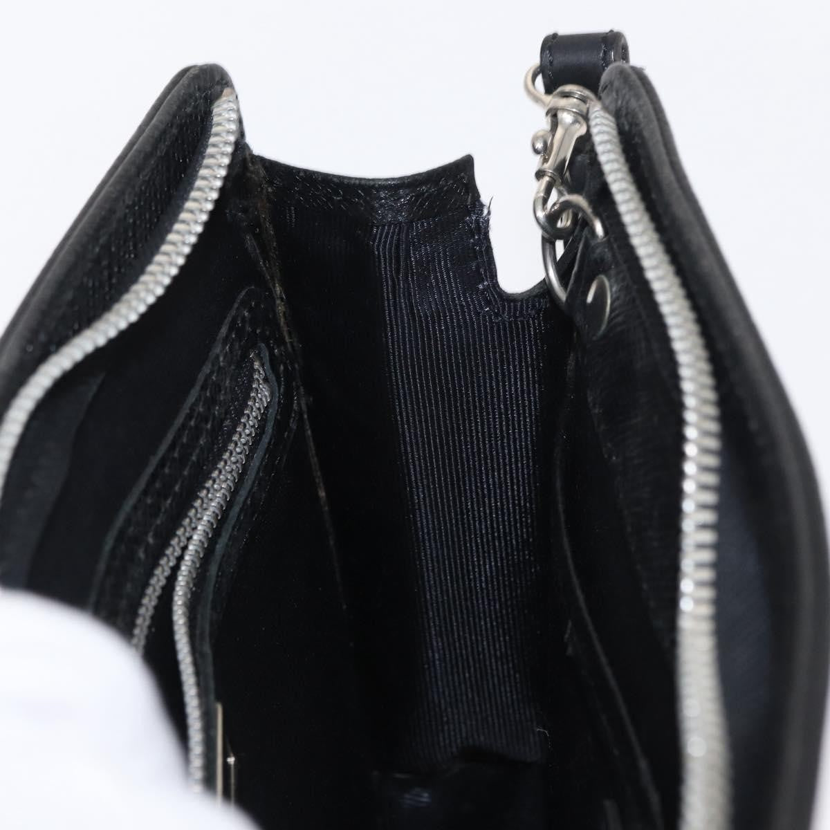 Valentino Garavani Pochette Leather Black Leather Clutche & Pouche Bag (Pre-Owned)