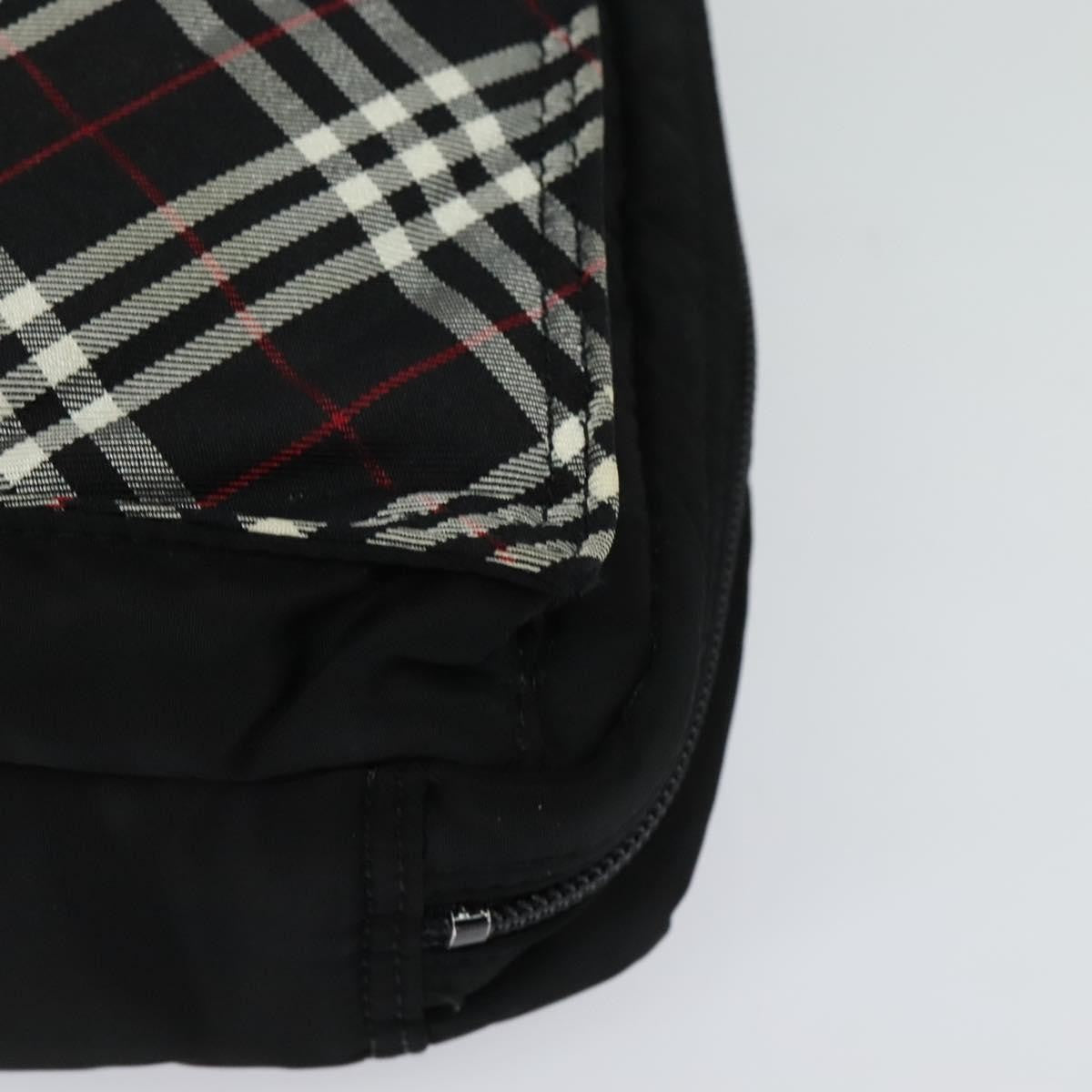 Burberry Nova Check Black Label Nylon Black Nylon Shoulder Bag Bag (Pre-Owned)