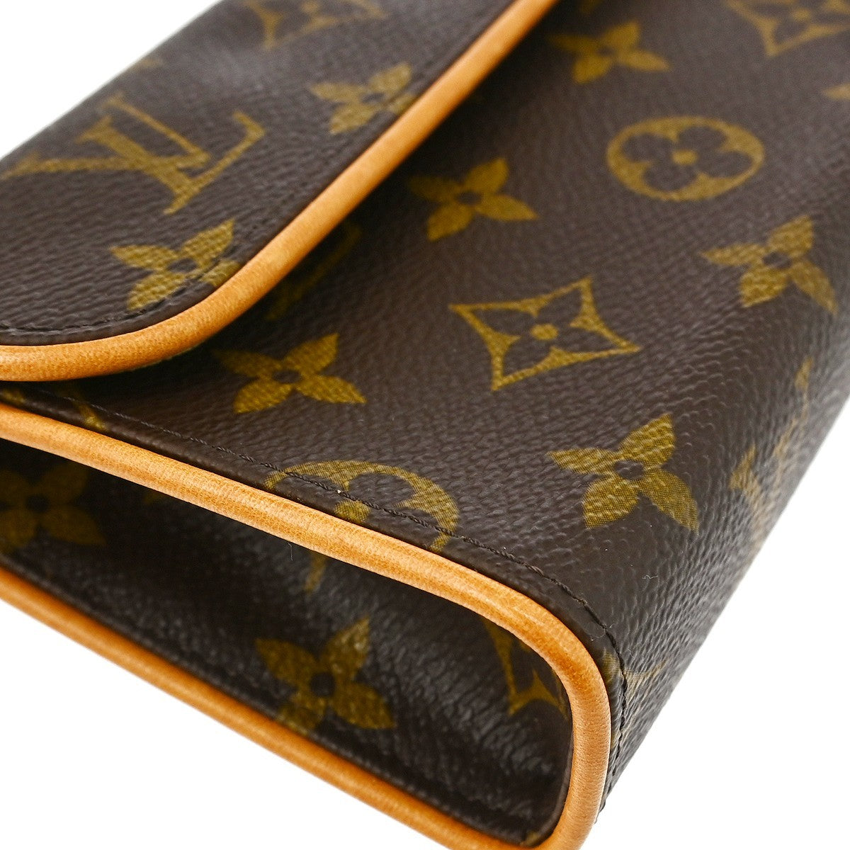 Louis Vuitton Florentine Waist Bag Monogram Canvas Brown Canvas Clutche & Pouche Bag (Pre-Owned)