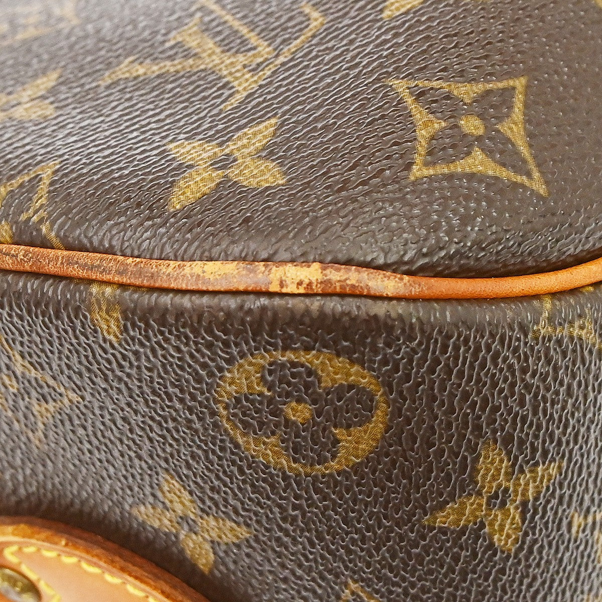 Louis Vuitton Blois Handbag Monogram Canvas Brown Canvas Shoulder Bag Bag (Pre-Owned)
