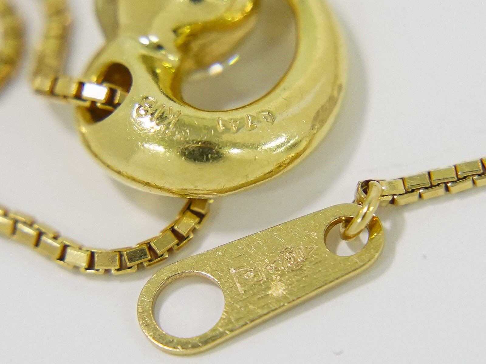 Tiffany & Co. Heart Pendant Necklace 18K Yellow Gold With Diamonds Gold Yellow_Gold Necklace Jewelry (Pre-Owned)