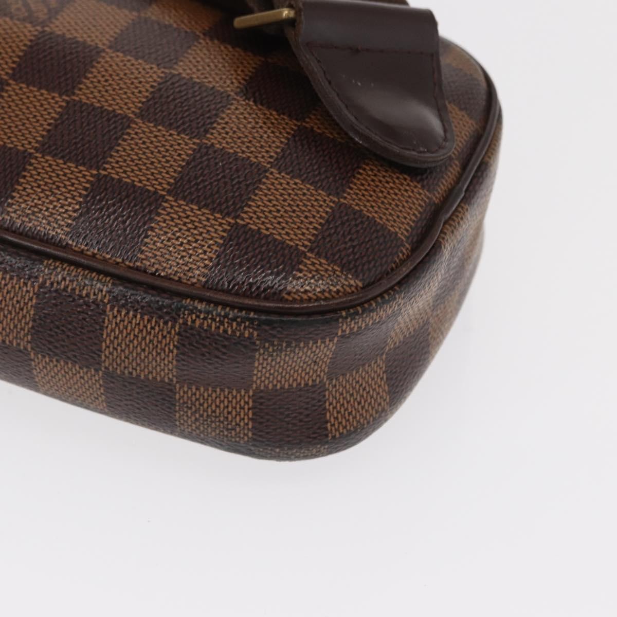 Louis Vuitton Pochette Gange Damier Brown Canvas Clutche & Pouche Bag (Pre-Owned)