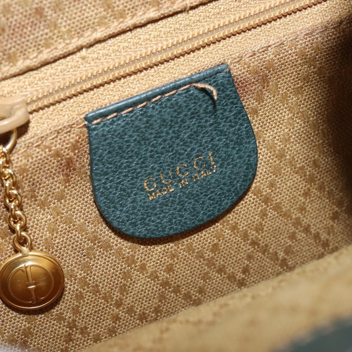 Gucci Vintage Bamboo Backpack Suede Khaki Suede Backpack Bag (Pre-Owned)