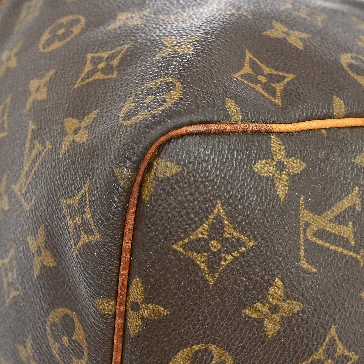 Louis Vuitton Keepall Bandouliere Bag Monogram Canvas Brown Canvas Travel Bag Bag (Pre-Owned)