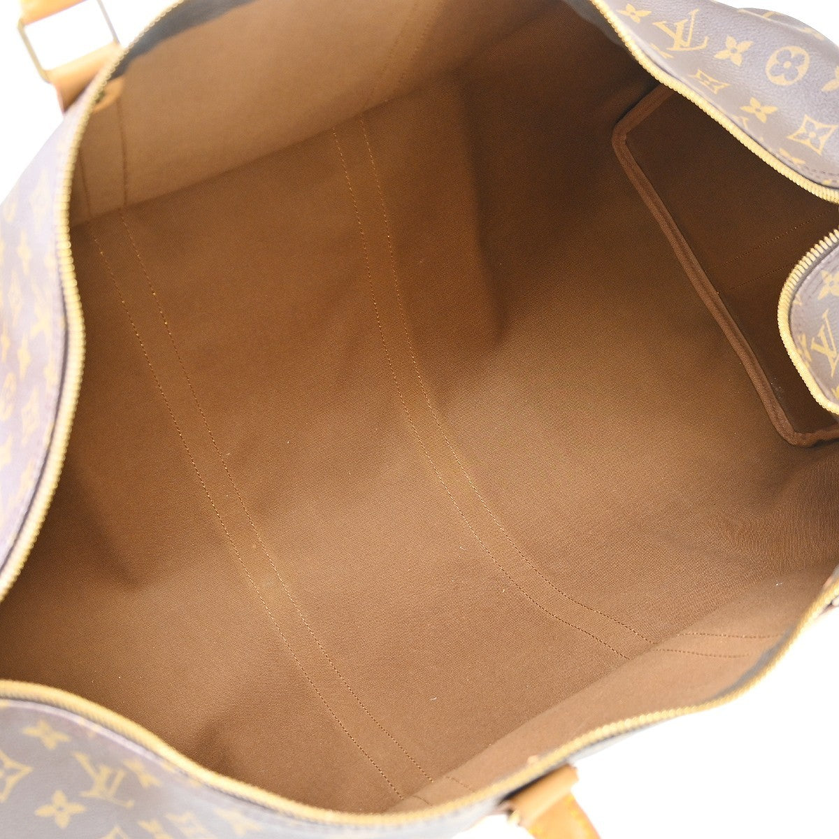 Louis Vuitton Keepall Bandouliere Bag Monogram Canvas Brown Canvas Travel Bag Bag (Pre-Owned)