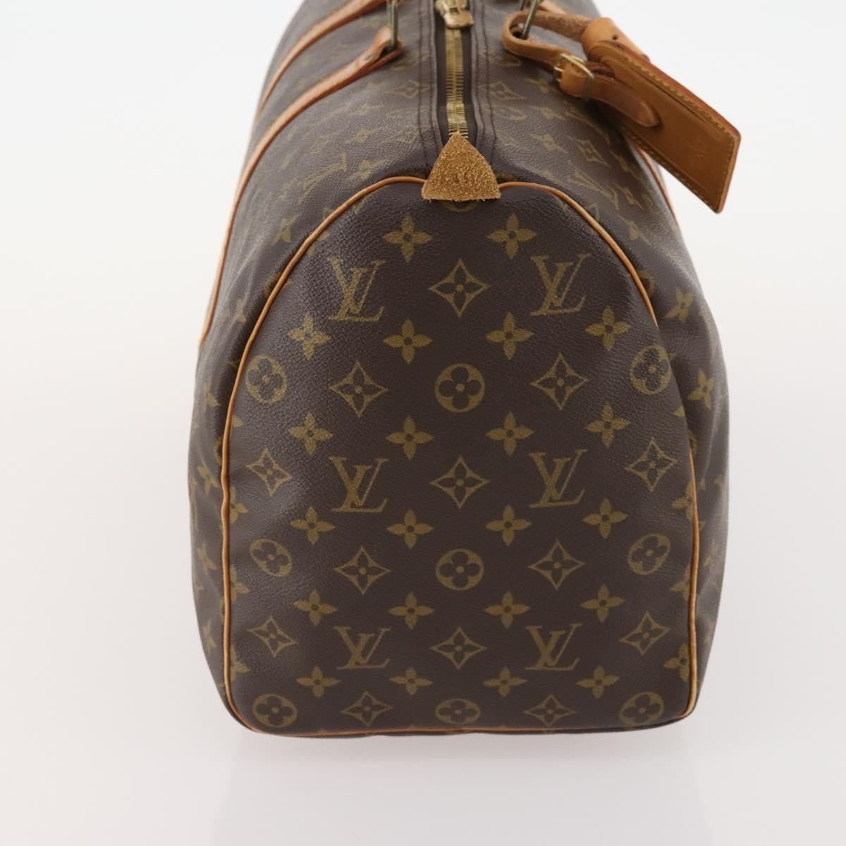 Louis Vuitton Keepall Bag Monogram Canvas Brown Canvas Travel Bag Bag (Pre-Owned)