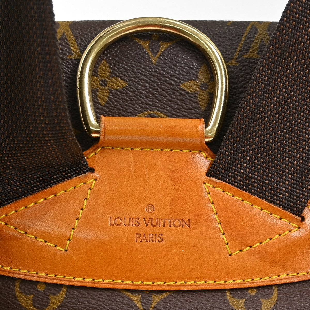 Louis Vuitton Vintage Montsouris Backpack Monogram Canvas Brown Canvas Backpack Bag (Pre-Owned)