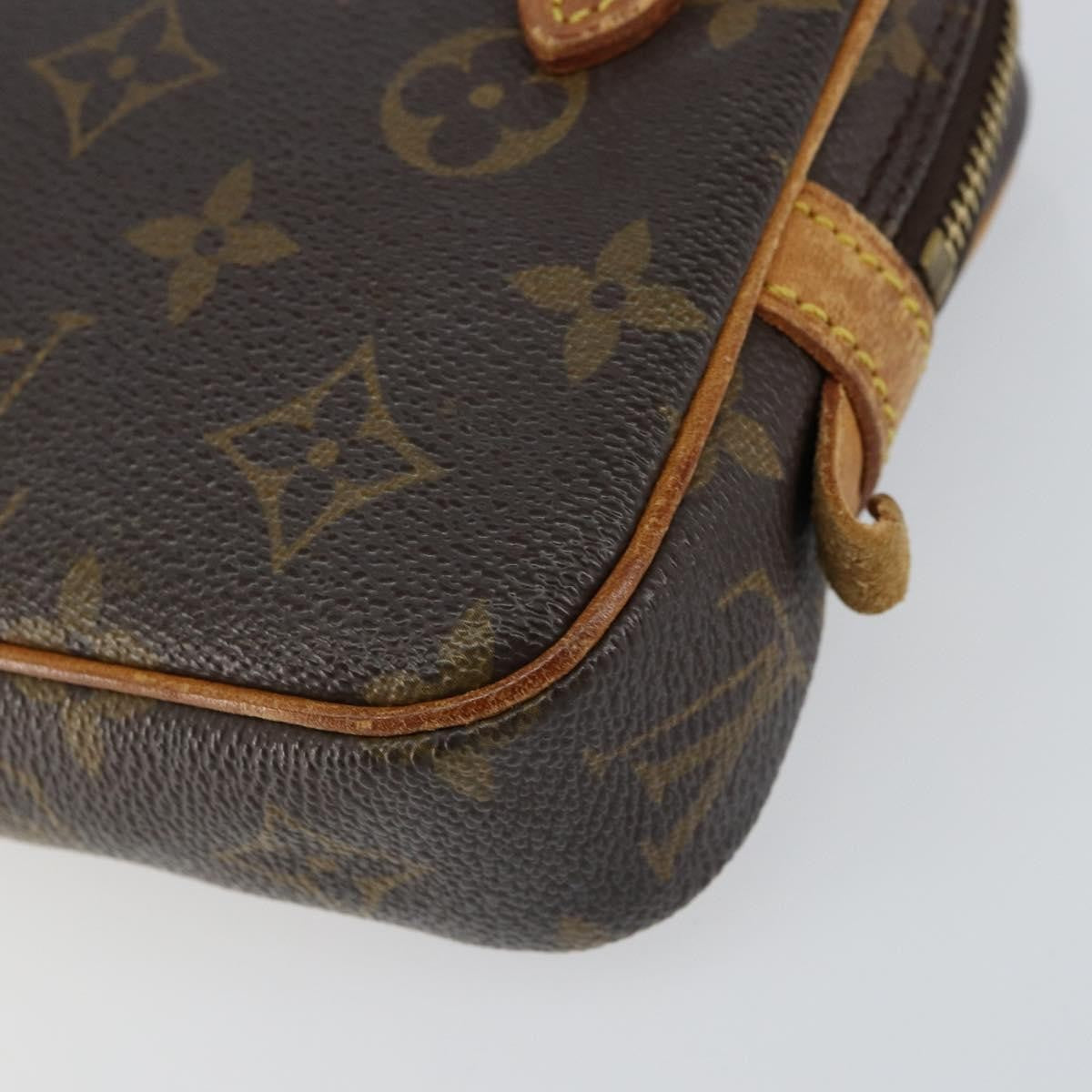 Louis Vuitton Pochette Marly Bandouliere Bag Monogram Canvas Brown Canvas Clutche & Pouche Bag (Pre-Owned)
