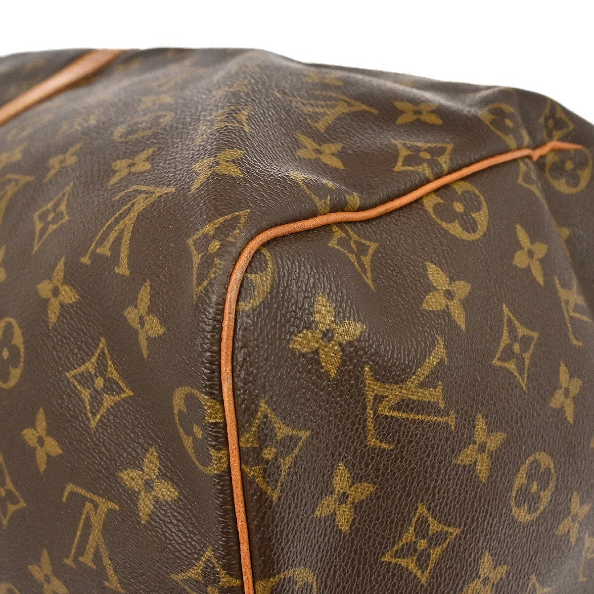 Louis Vuitton Keepall Bag Monogram Canvas Brown Canvas Travel Bag Bag (Pre-Owned)