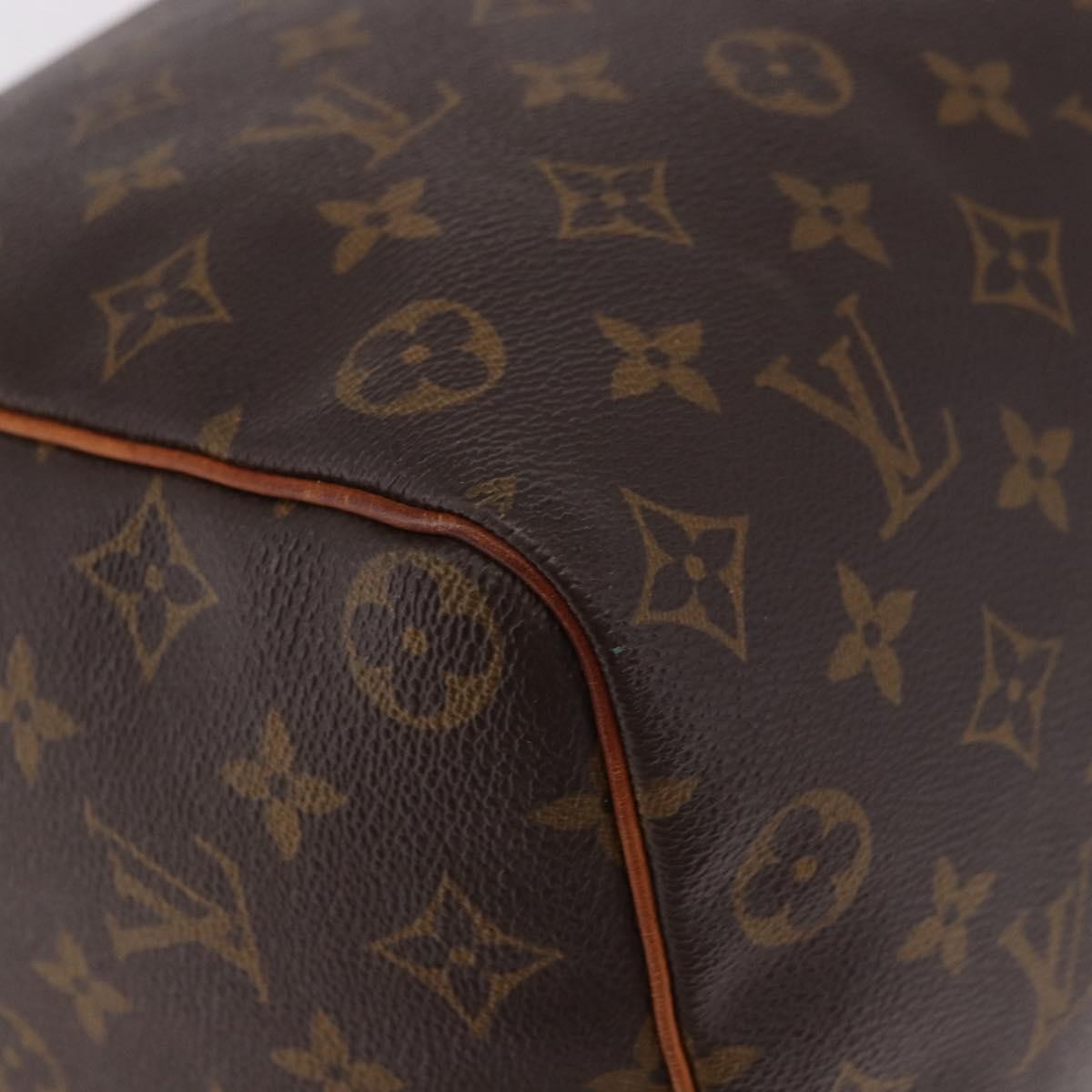 Louis Vuitton Speedy Handbag Monogram Canvas Brown Canvas Handbag (Pre-Owned)