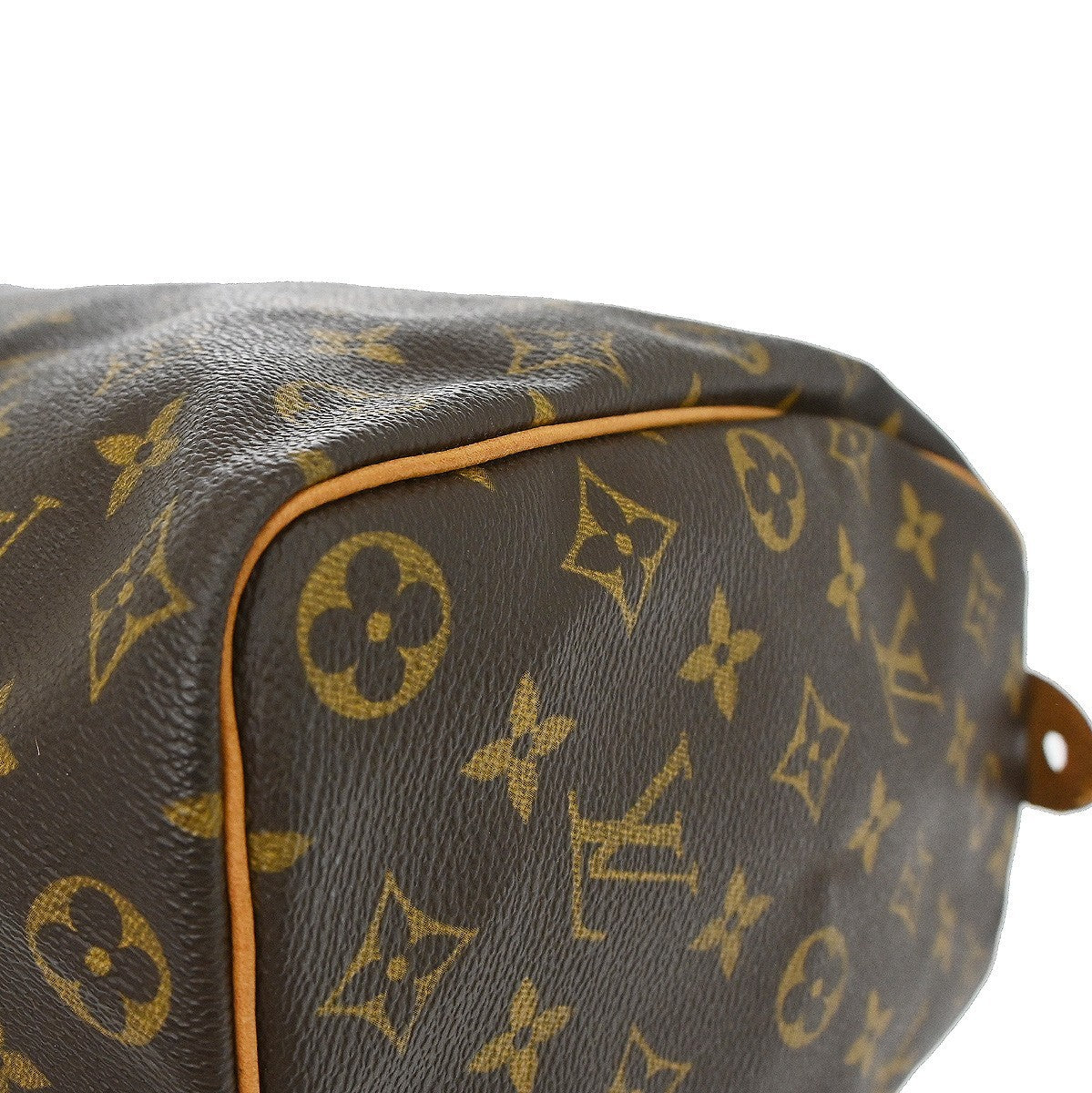 Louis Vuitton Speedy Handbag Monogram Canvas Brown Canvas Handbag (Pre-Owned)