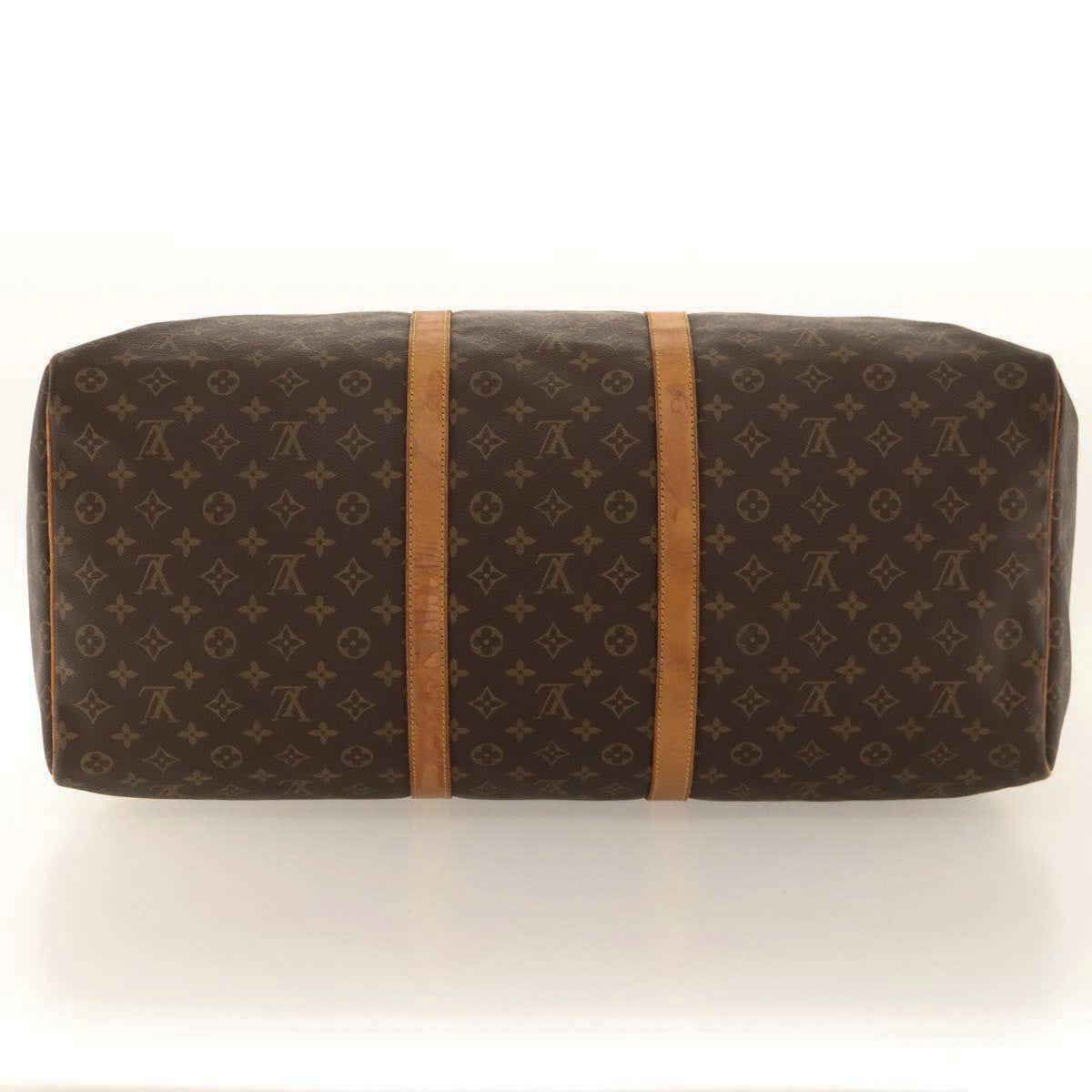 Louis Vuitton Keepall Bag Monogram Canvas Brown Canvas Travel Bag Bag (Pre-Owned)