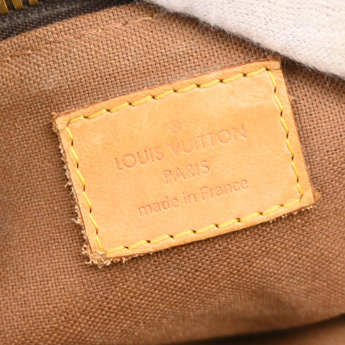 Louis Vuitton Palermo Handbag Monogram Canvas Brown Canvas Tote Bag Bag (Pre-Owned)