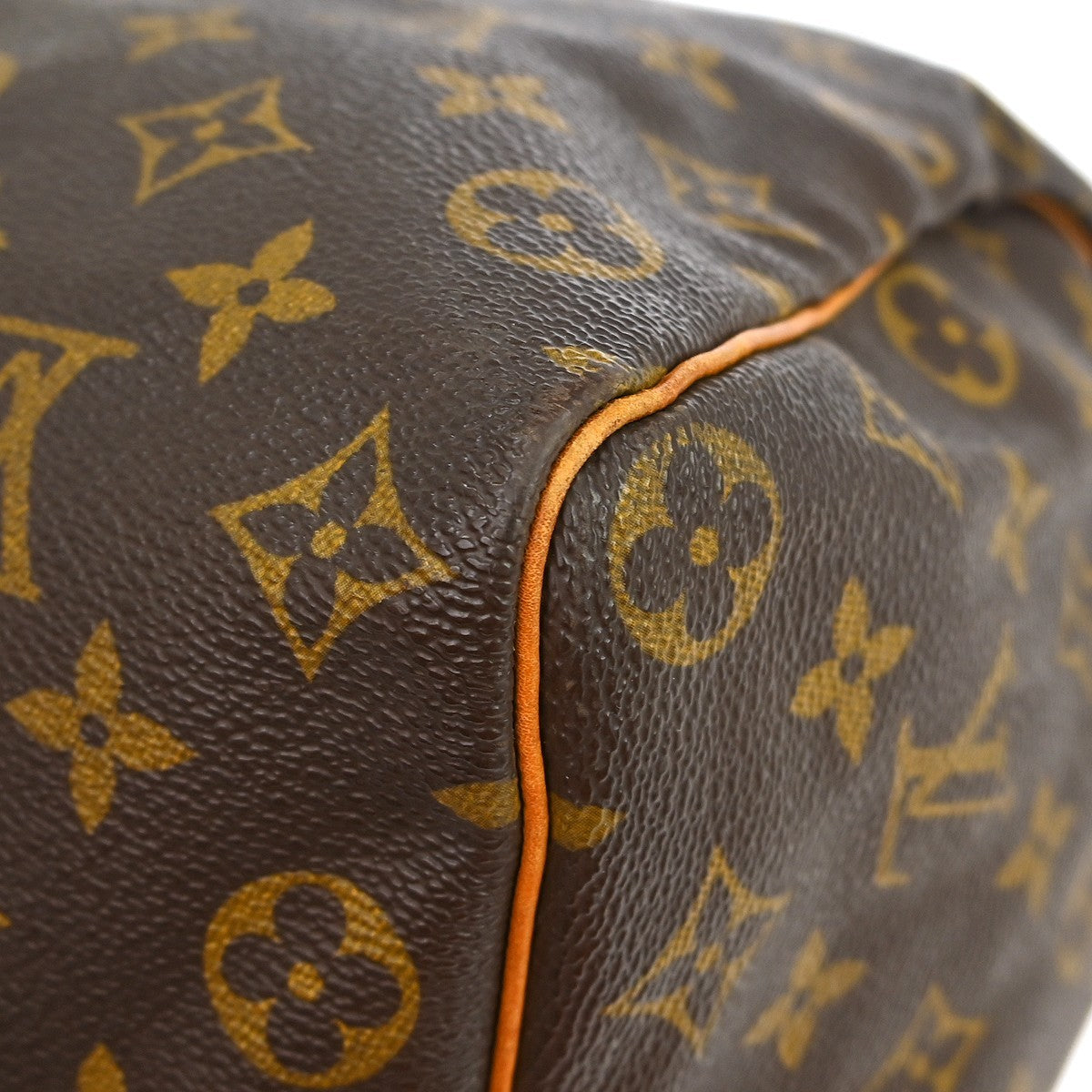 Louis Vuitton Speedy Handbag Monogram Canvas Brown Canvas Handbag (Pre-Owned)