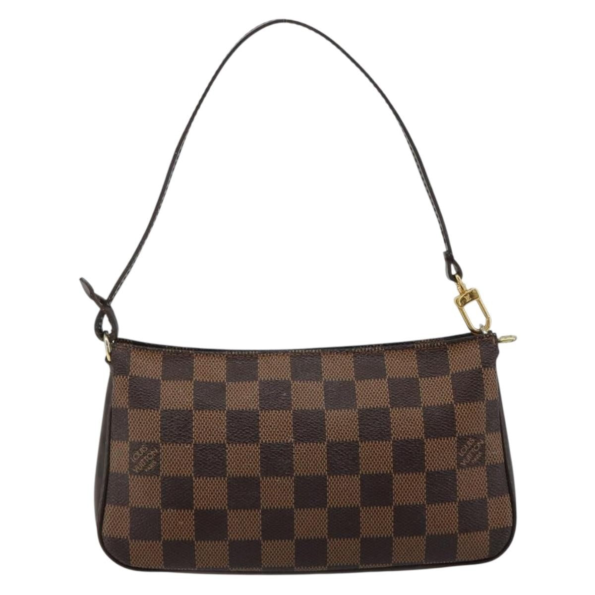 Louis Vuitton Navona Pochette Accessoires Damier Brown Canvas Clutche & Pouche Bag (Pre-Owned)