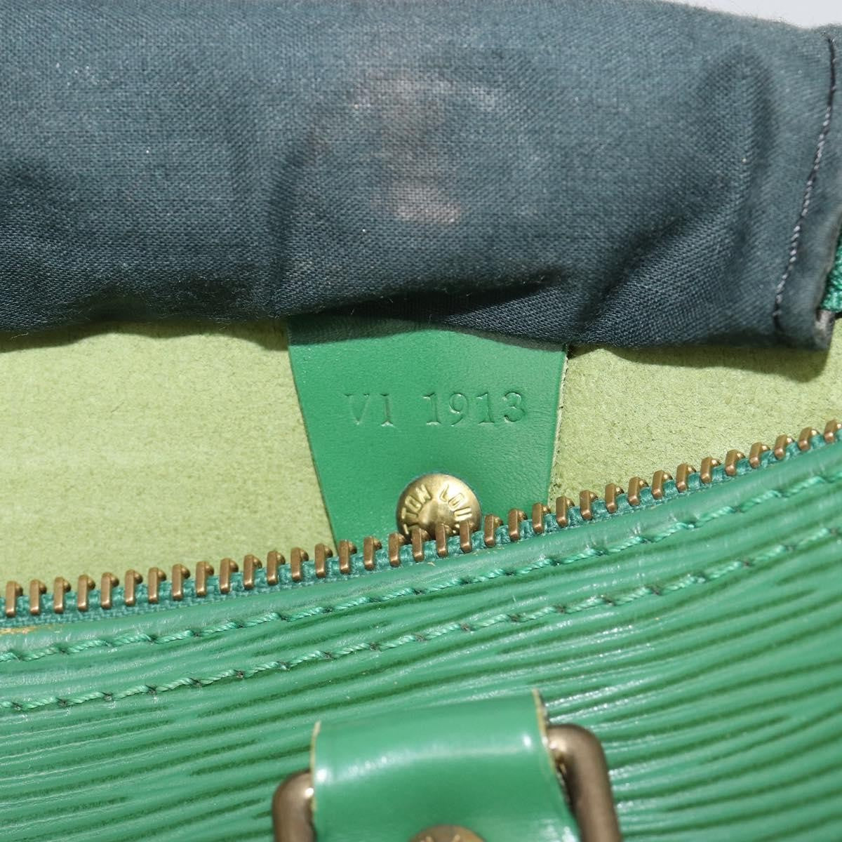 Louis Vuitton Speedy Handbag Epi Leather Green Leather Handbag (Pre-Owned)