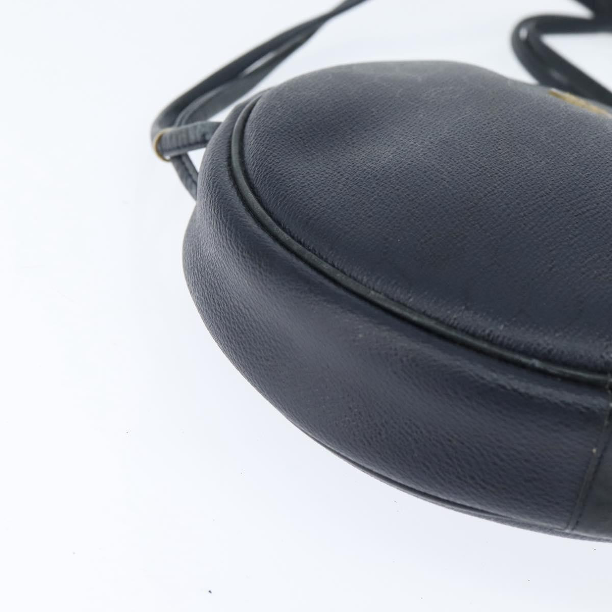 Christian Dior Vintage Honeycomb Shoulder Bag Canvas And Leather Navy Pvc Shoulder Bag Bag (Pre-Owned)