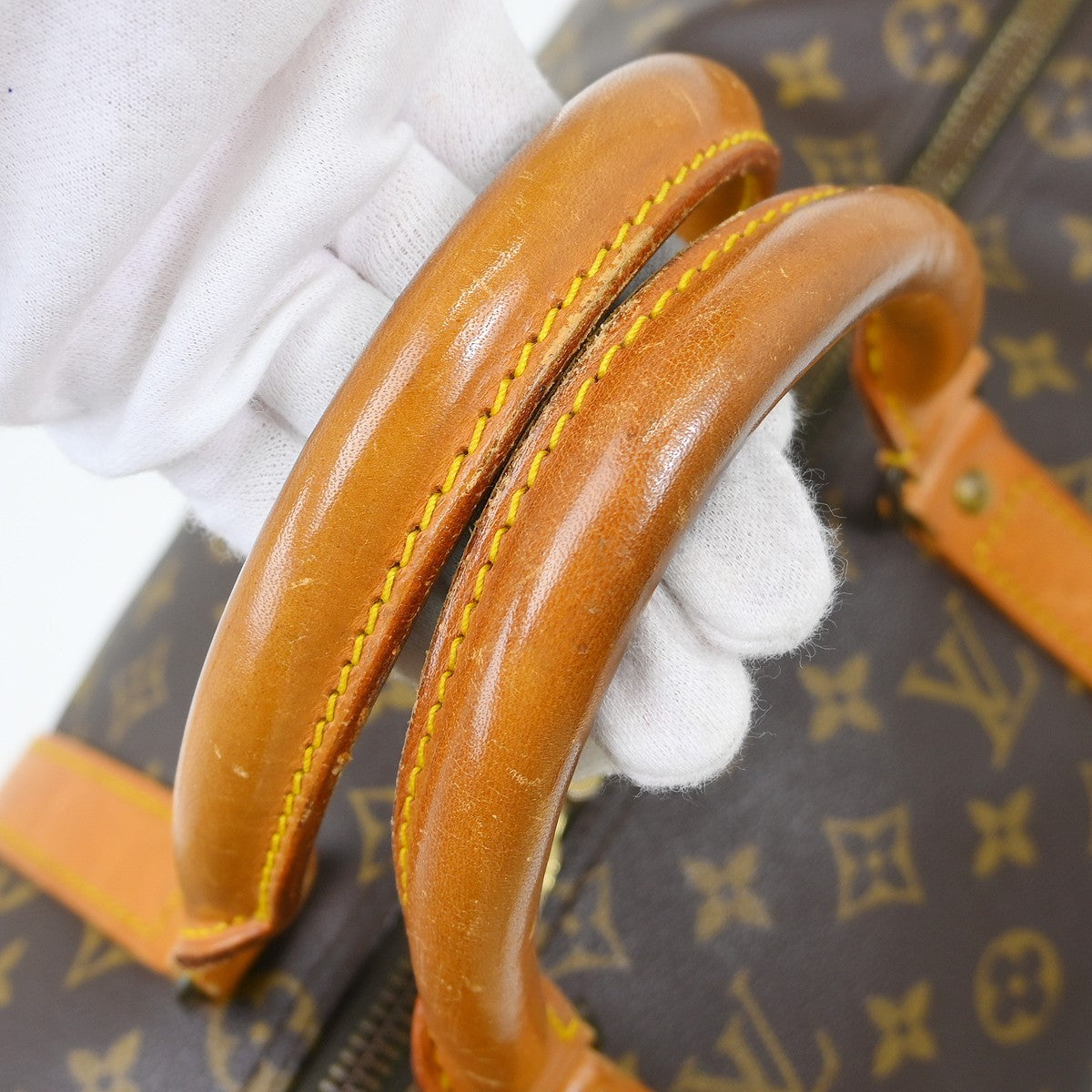 Louis Vuitton Keepall Bag Monogram Canvas Brown Canvas Travel Bag Bag (Pre-Owned)