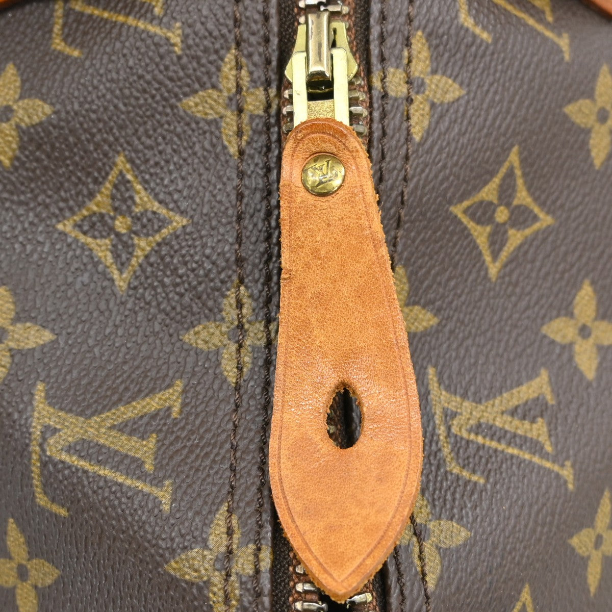 Louis Vuitton Speedy Handbag Monogram Canvas Brown Canvas Handbag (Pre-Owned)