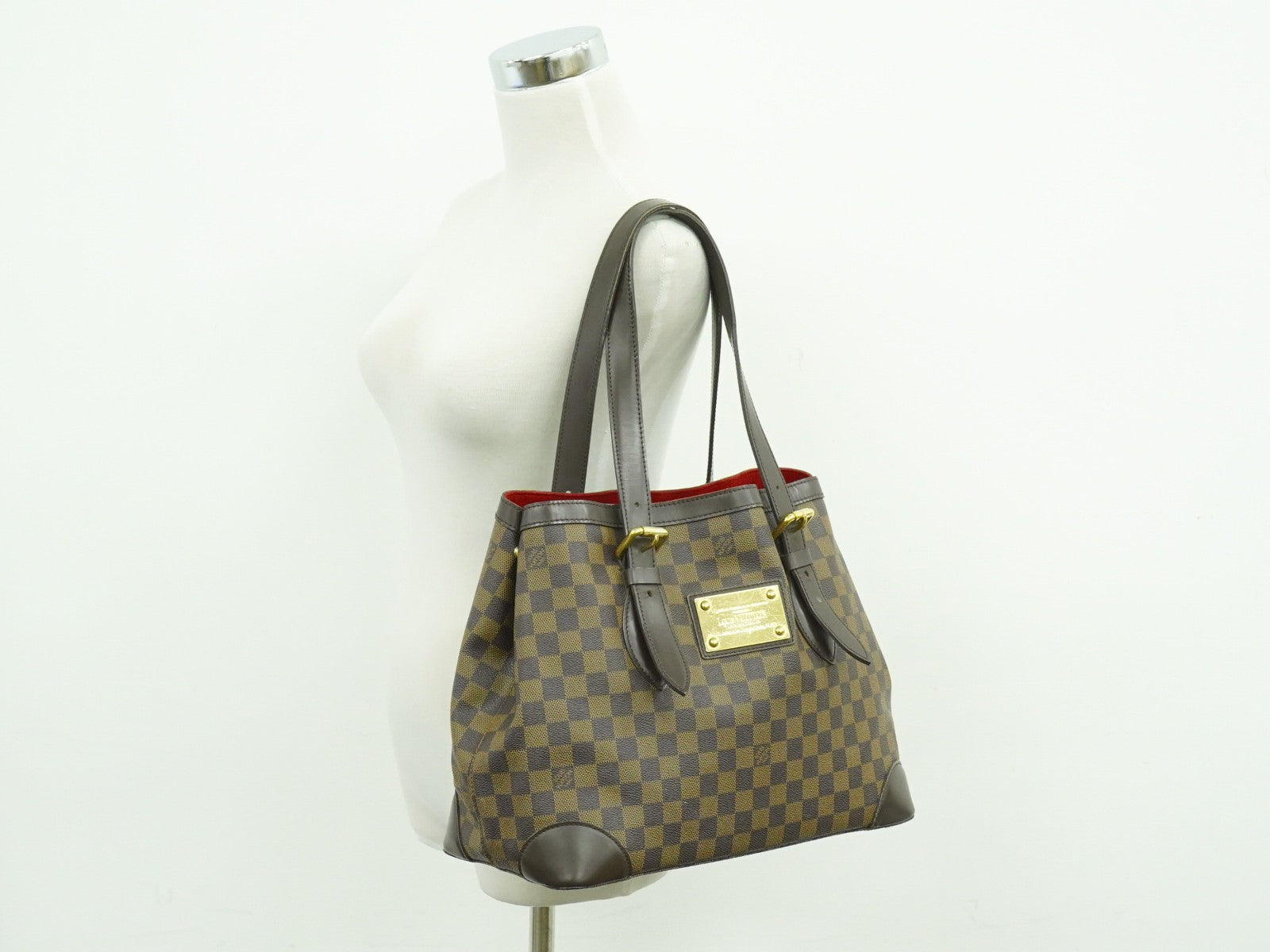 Louis Vuitton Hampstead Handbag Damier Brown Canvas Shoulder Bag Bag (Pre-Owned)