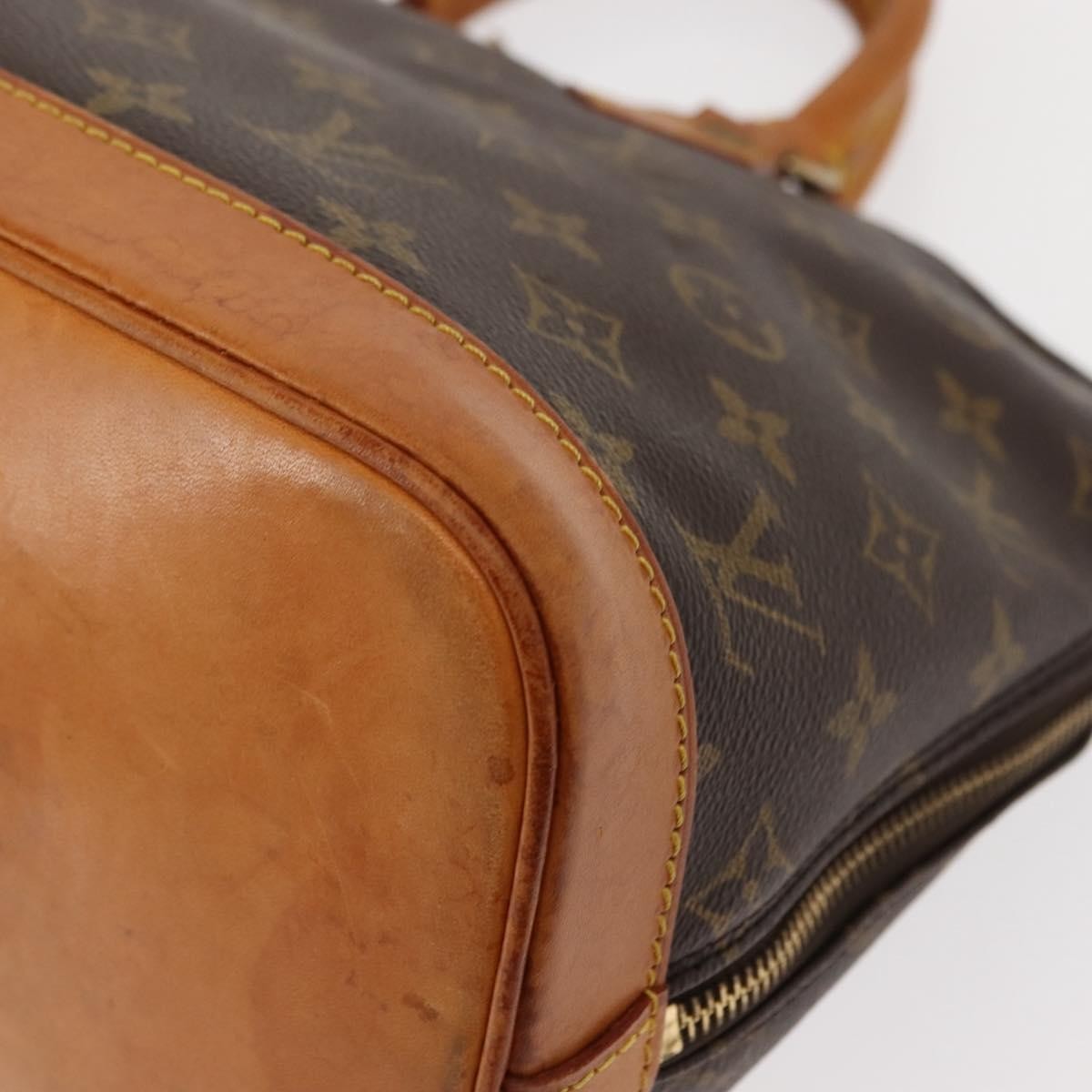 Louis Vuitton Vintage Alma Handbag Monogram Canvas Brown Canvas Handbag (Pre-Owned)