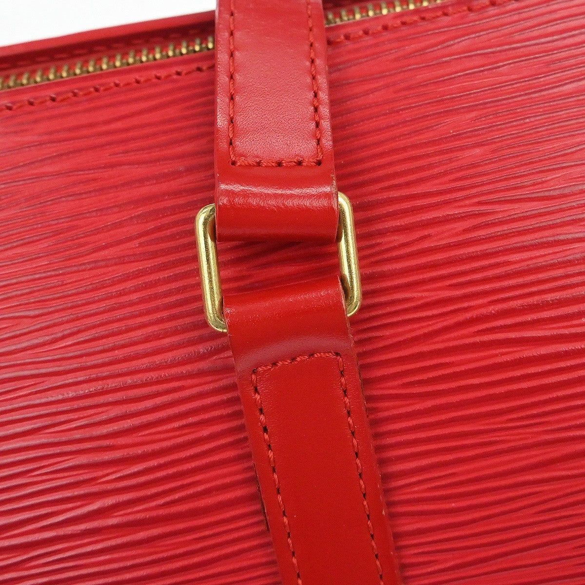 Louis Vuitton Soufflot Handbag Epi Leather Red Leather Handbag (Pre-Owned)