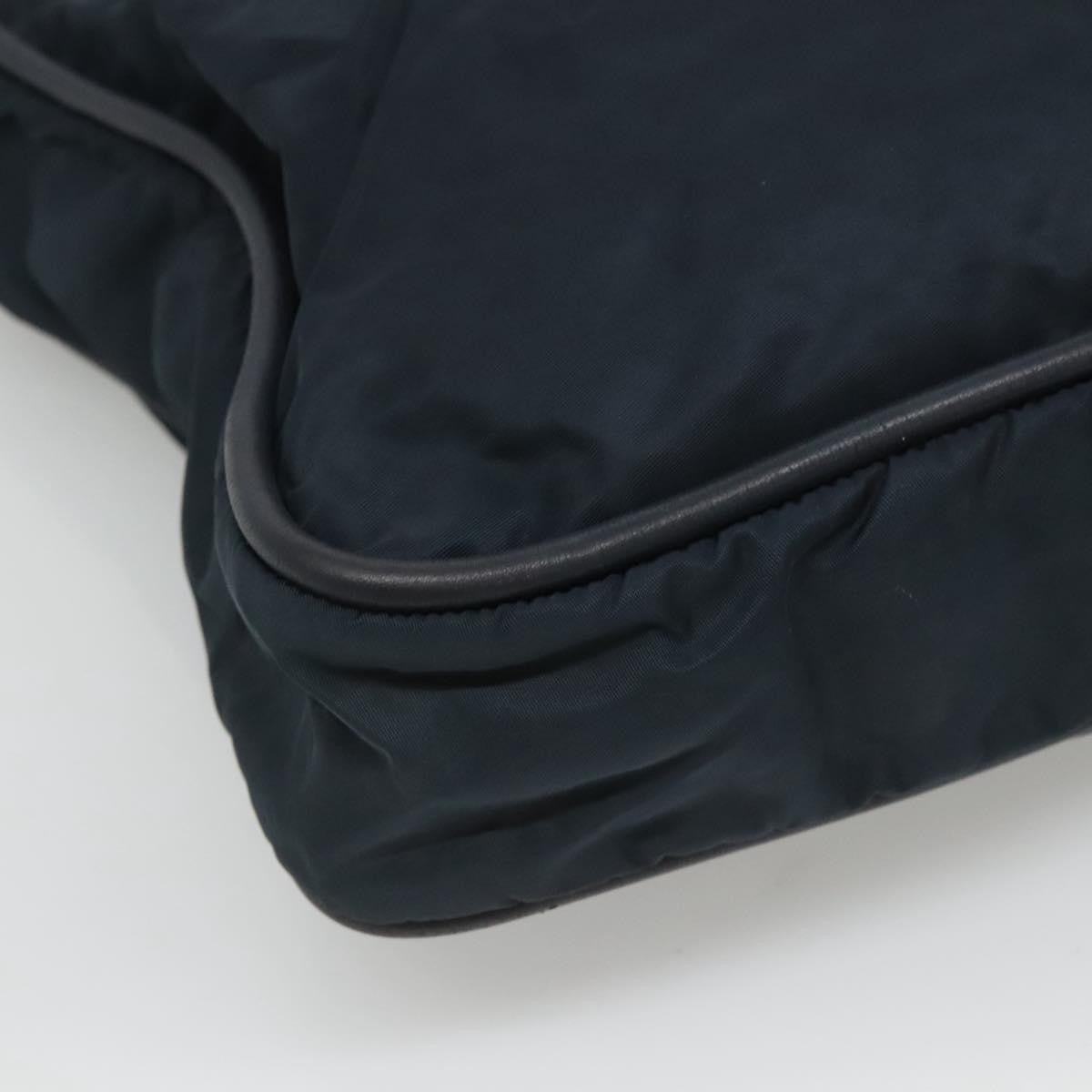 Celine Circle Logo Handbag Nylon Navy Nylon Tote Bag Bag (Pre-Owned)