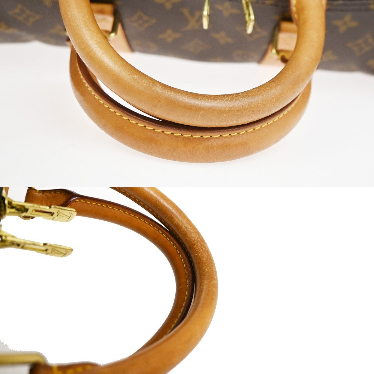 Louis Vuitton Keepall Bag Monogram Canvas Brown Canvas Travel Bag Bag (Pre-Owned)