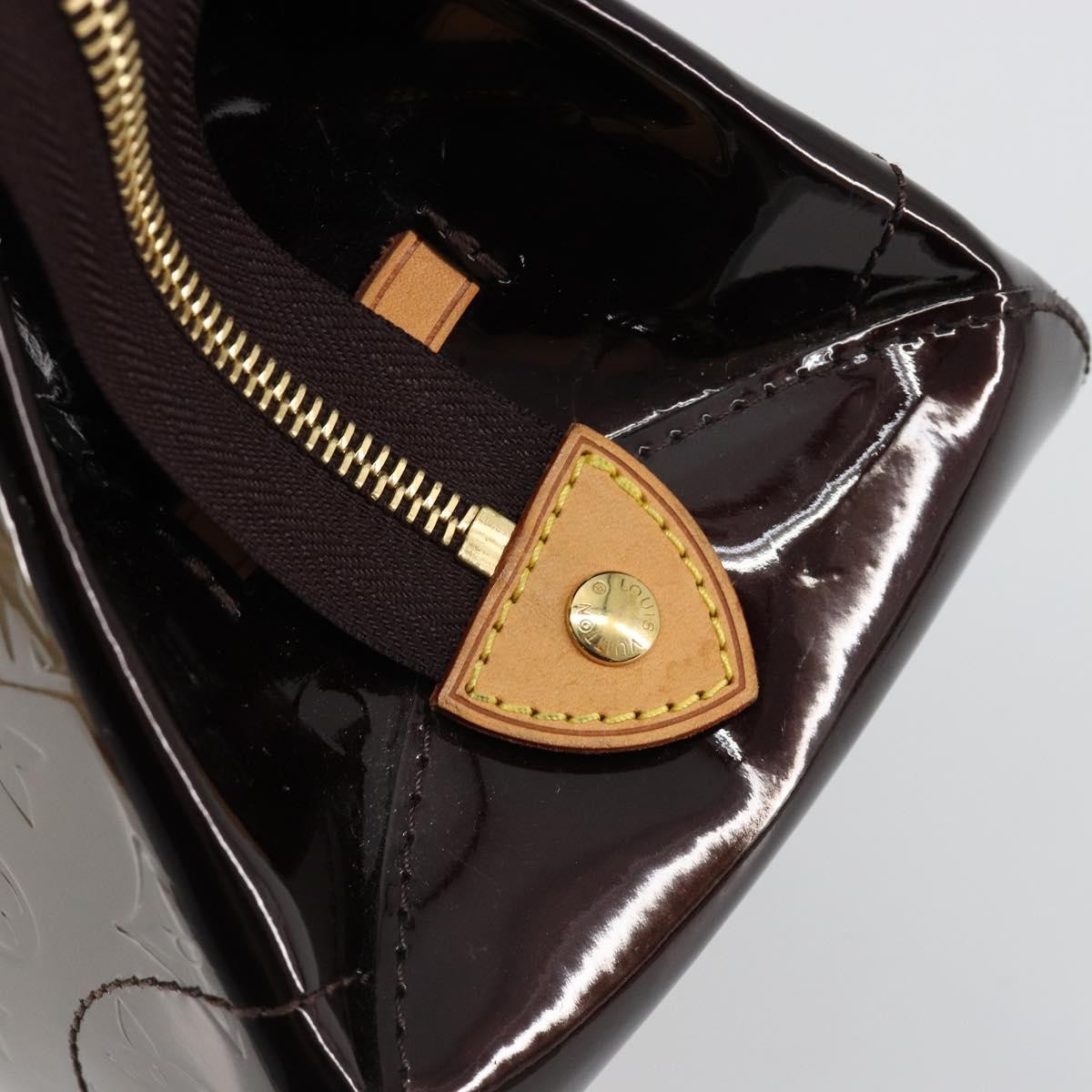 Louis Vuitton Rosewood Avenue Handbag Monogram Vernis Purple Patent_Leather Handbag (Pre-Owned)