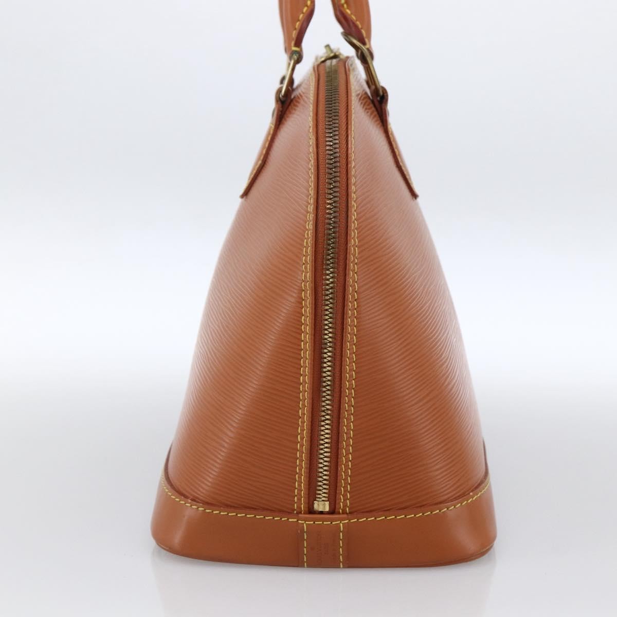 Louis Vuitton Alma Handbag Epi Leather Brown Leather Handbag (Pre-Owned)