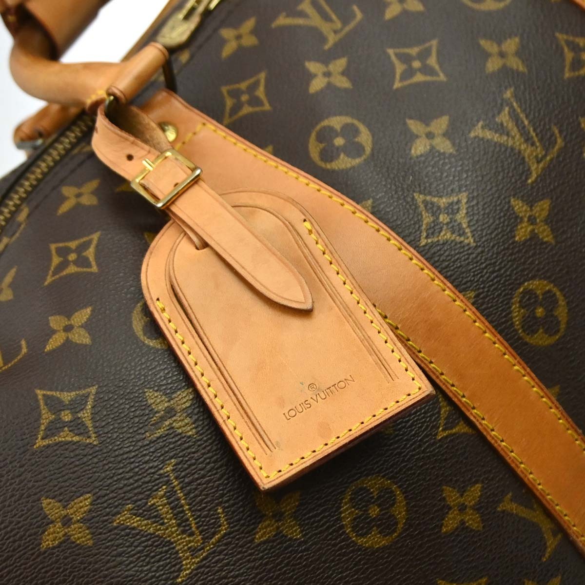 Louis Vuitton Keepall Bandouliere Bag Monogram Canvas Brown Canvas Travel Bag Bag (Pre-Owned)