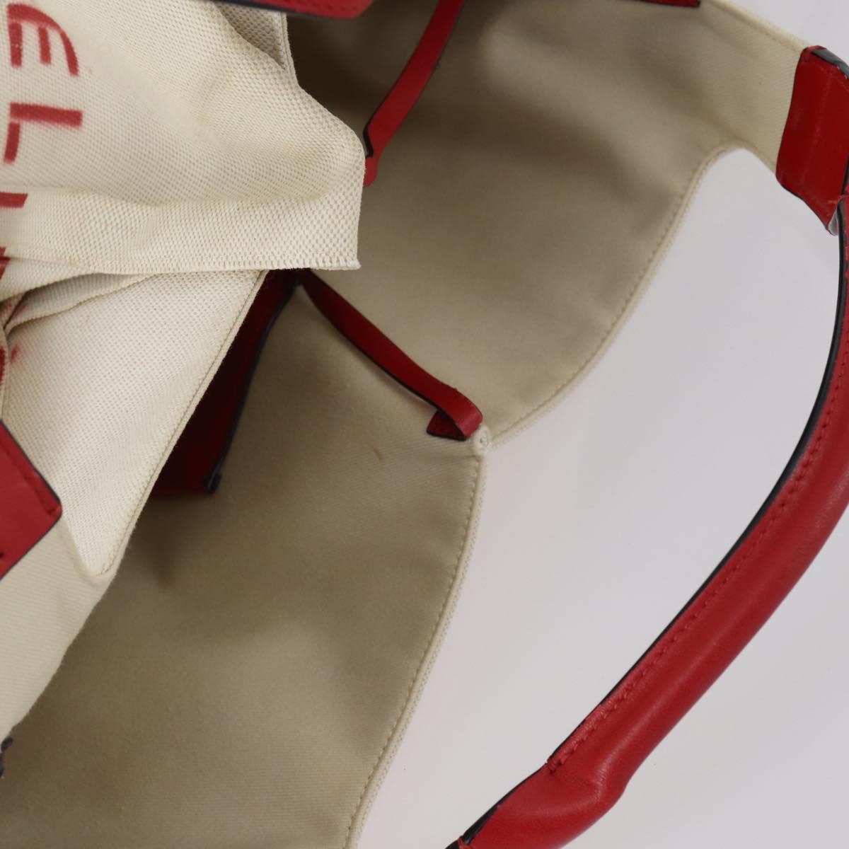 Valentino Garavani Atelier 02 Tote Canvas White Canvas Tote Bag Bag (Pre-Owned)