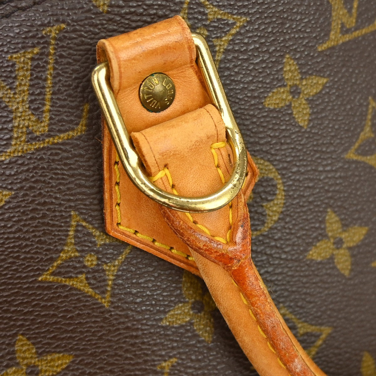 Louis Vuitton Alma Handbag Monogram Canvas Brown Canvas Handbag (Pre-Owned)