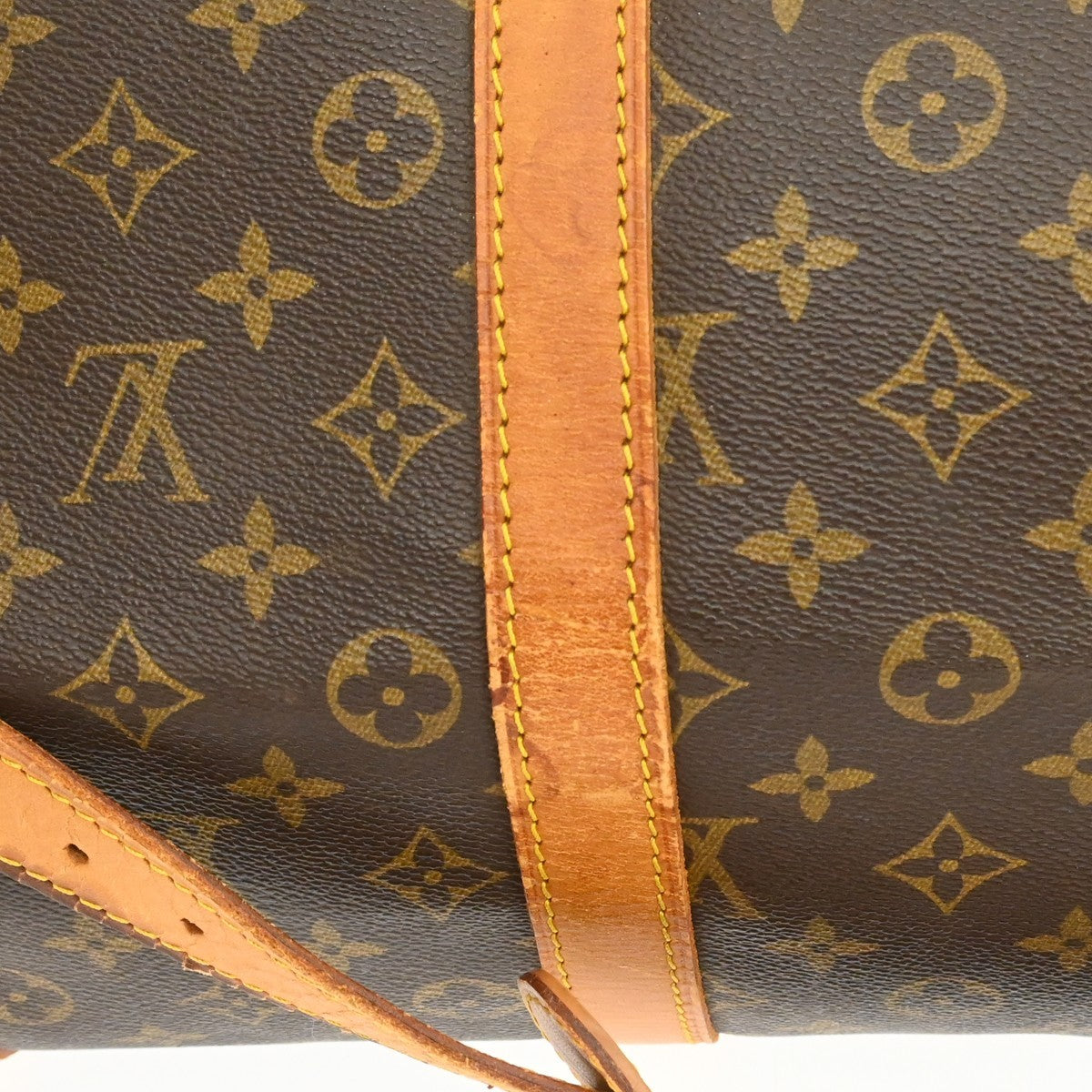 Louis Vuitton Keepall Bandouliere Bag Monogram Canvas Brown Canvas Travel Bag Bag (Pre-Owned)