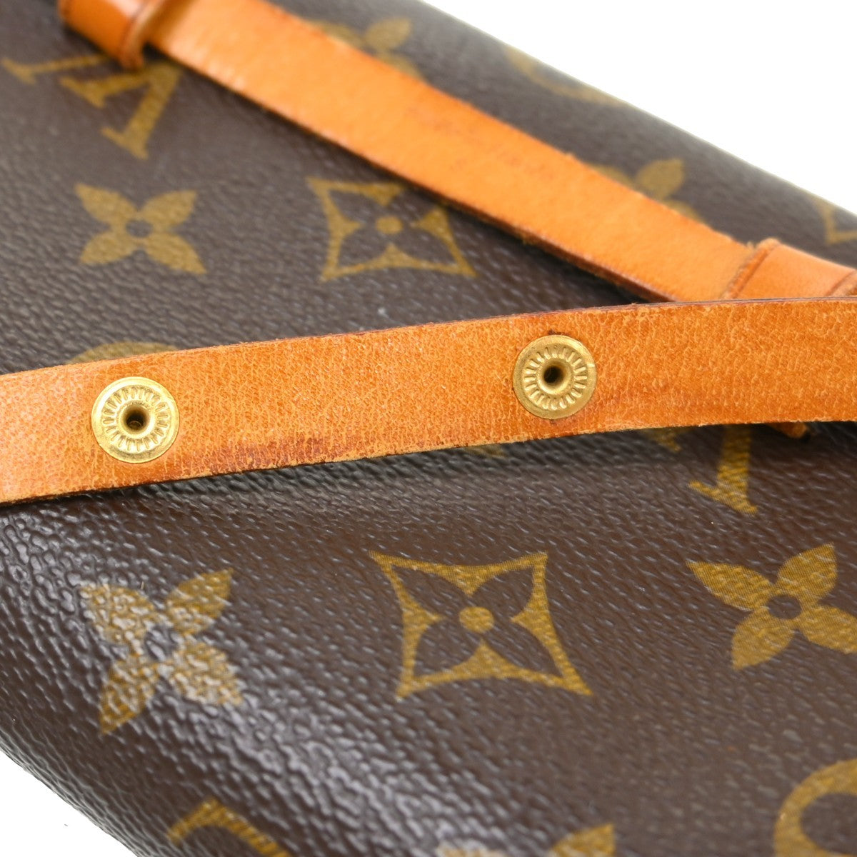 Louis Vuitton Florentine Waist Bag Monogram Canvas Brown Canvas Clutche & Pouche Bag (Pre-Owned)